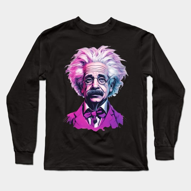 Einstein IQ Long Sleeve T-Shirt by animegirlnft